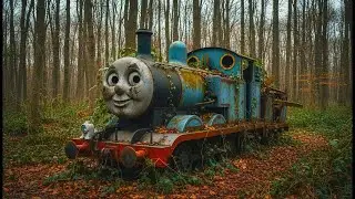 ASMR Car Restoration 😱 &ndash; Abandoned Thomas Train Found in the Forest | Full Rebuild restoration