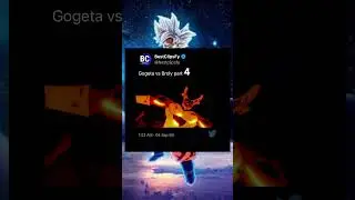 DRAGON BALL Gogeta vs Broly p4 #anime #dbs #dragonball #goku