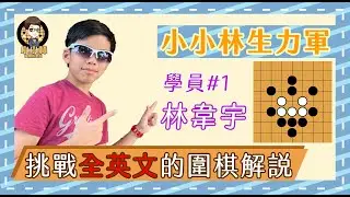 【小小林生力軍】看圍棋學英文，全英文的圍棋講解你聽的懂嗎?Real Board Tsumego #1 - The Turtle (from Xuanxuan Qijing)