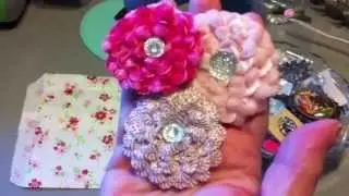 Rick rack flowers & Easter shadow box share