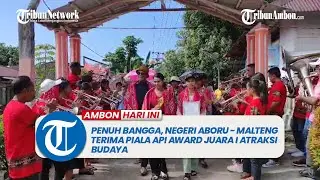 Penuh Bangga, Negeri Aboru   Malteng Terima Piala API Award Juara I Atraksi Budaya