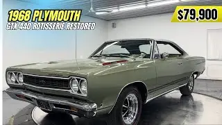 Plymouth GTX 440 1968 года | Классический маслкар, отреставрированный в Rotisserie, продаётся за ...