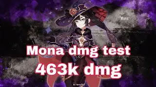 Mona dmg test 463k #genshinimpact #short #shorts