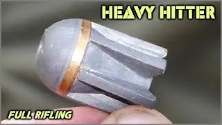 HEAVY HITTER Massive 12ga Shotgun SLUG - Full Rifling Test
