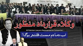 Lawyers Resolution | All Pakistan Lawyers Representative Convention - Lahore