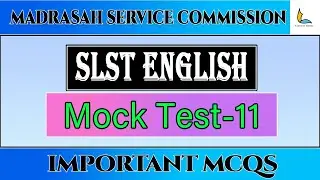 || MOCK TEST-11 ON DRAMA FOR MSC SLST ENGLISH || #wbmsc #slst #english