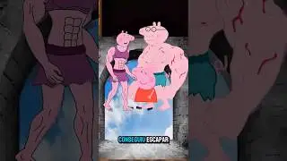 A FAMILIA PIG CONSEGUIU FUGIR!#viraliza #peppapig #shortvideo #shorts #desenhos