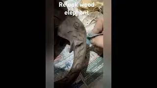 Реставрация деревянного слоника Relook wood elephant