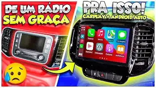 A MELHOR MULTIMÍDIA para a FIAT TORO! Com CARPLAY e ANDROID AUTO  sem FIO