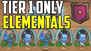 Tier 1 Only! Can You Win at Tier 1? | Hearthstone Battlegrounds