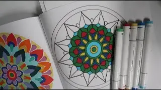#mandalamondays25 @MbeanzColorwithMe @craftingwithpatandmore #marchmandala Mandala Coloring