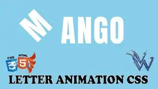 Letter Animation CSS | Cool CSS Effects 2018 | CSS Animation Tutorial