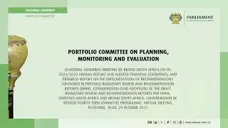 Portfolio Committee on Planning, Monitoring and Evaluation, 29 October 2025