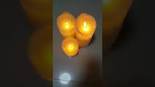 Flickering Flame Effect Battery Candle Auto-Moving Wick LED Pillar Candles Timer Operated Remote