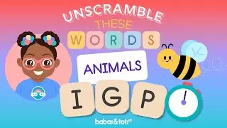 Unscramble These Words EXTENDED ANIMALS #games