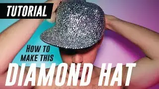 DIY: Diamond / Rhinestone Encrusted Hat