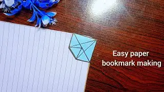 Easy paper bookmark making 👍 || how to make easy paper bookmark || easy paper craft ideas