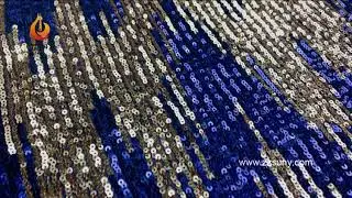 Wholesale Sequin Fabrics Supplier Sequin Glitter Mesh Fabric Sparkled Sequined Lace Fabrics