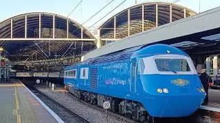 Midland Pullman Class 43049/43055 HST Leaves Newcastle Central Station 