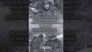 Bastogne &mdash; the 101st&rsquo;s | &lsquo;NUTS!&rsquo; reply at the Battle of the Bulge | WWII