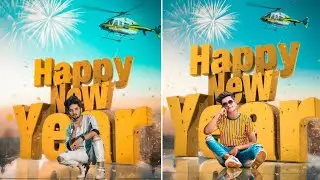 Happy New Year 2024 Photo Editing In PicsArt || New Year Photo Editing || Picsart New Year Photo