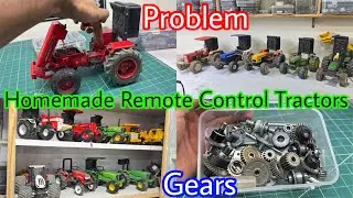 My All Homemade Remote Control Tractors 3D Printed