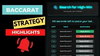 High-Win Baccarat Strategy highlights - 99% Win Rate to Turn $1,000 into $83,375| Baccarat Strategy