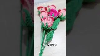 Rosas tejidas crochet #rose #crochet #flores #flowers
