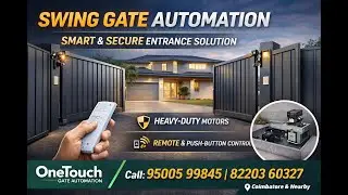 Stylish Swing Gate Automation | Smooth, Safe & Reliable