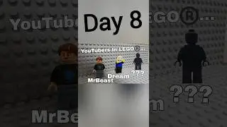 Day 8 Of Making YouTubers In LEGO! #shorts