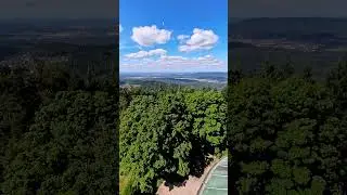 A stunning view 🔭 over the Black Forest from the top of the Merkhur #insta360x4 #naturewalks #travel