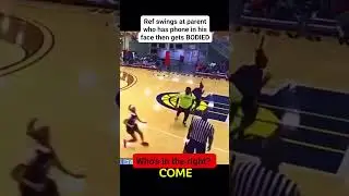 Ref Throws First Punch#BasketballShorts#SportsShorts#Referee#ViralSports#GymFight#YouthBasketball