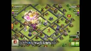 Elite Nine attacks th9 vs th11-Clash of Clans.