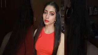 Easy orange monochromatic look for summer 🧡 #orangeeyemakeup #trendingshorts #viralshort