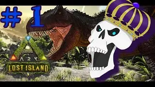 【ARK LOST ISLAND  実況プレイ 】GOALはギガノト♂♀テイム‼まずは装備と拠点づくり　欲張り案山子