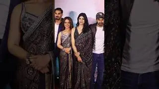 Border 2's cast poses together at the premiere of their film #shorts #border2 #sunnydeol #premiere