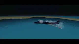 Airplane crash landing water 3 