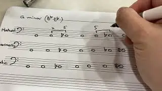 Writing 3 types of minor scales