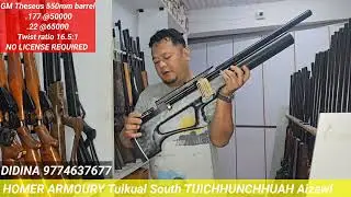 INDIA PCP CHHUL CHHUAK A THA HEAVY AW  !!!  😎GM THESEUS .177 @ ₹50000/- & .22 @65000/-  550mm barrel
