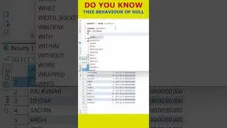 Oracle SQL: How to Play with NULL Values🔥#oracle #sql  #coding