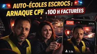 Auto-&eacute;coles escrocs au cpf  : Le moniteur balance tout en plein live !