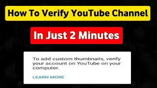 how to verify youtube channel 2021 l how to verify youtube channel on mobile 2021