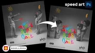 H4J4 (Opał/Floral Bugs) - H4J4  | Okładki z klock&oacute;w | Making of | Photoshop Speed Art