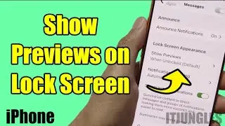 How to Turn On/Off Notification Content Previews on Lock Screen