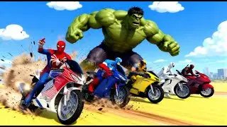 SPIDER-MAN! 🔥 Funny Stunts Non-Stop Ragdoll Compilation | Epic GTA 5 Superhero Race!