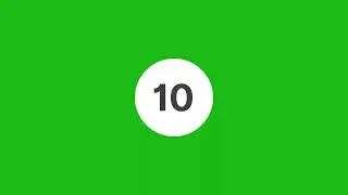 10 Seconds Countdown | #greenscreen | Free Stock