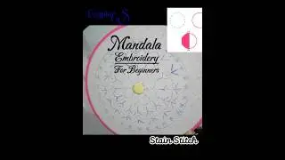 Stain Stitch - Mandala Embroidery #embroidery#embroidered #embroideryart #craft #handmade #needle