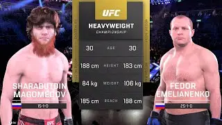 Sharaputdin Magomedov vs Fedor Emelianenko Full Fight - UFC Fight Of The Night