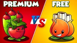 PvZ 2 Premium vs Free - Apple Mortar vs A.K.E.E. Plant vs Gargantuar Zombies - Plants vs Zombies 2
