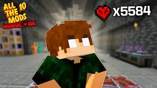 Fiquei IMORTAL no HARDCORE de novo... Mais de 5.000 de HP! - Minecraft ATM 10 Hardcore E38 (1.21)